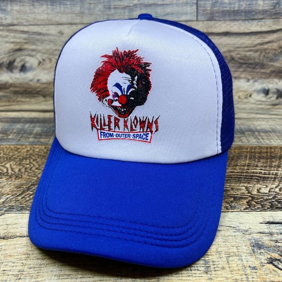 Snap-Back Other - Killer Klowns From Outer Space Mens Trucker Hat Blue Snapback 80s Horror Movie
